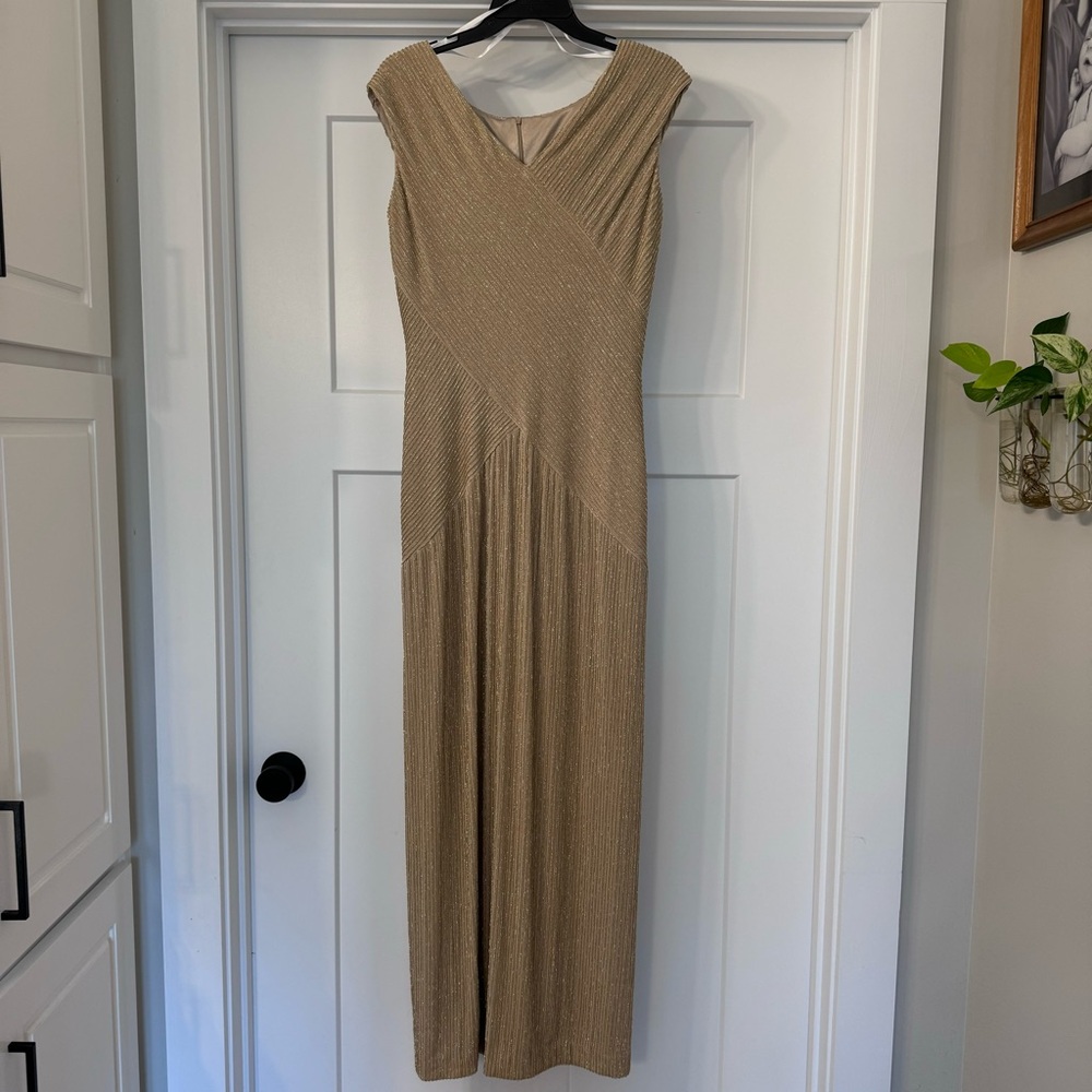 Elegant Gold Vintage Dress